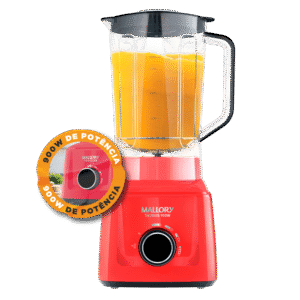 Liquidificador Mallory Taurus 1000 Vermelho - 127V/220V